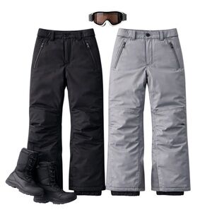 Arctix Lumi Insulated Snow Pants Duo Gray NWT Black EUC Water Resistant Medium